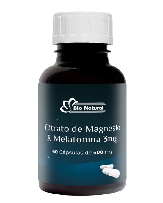 Citrato de Magnesio y Melatonina 3mg