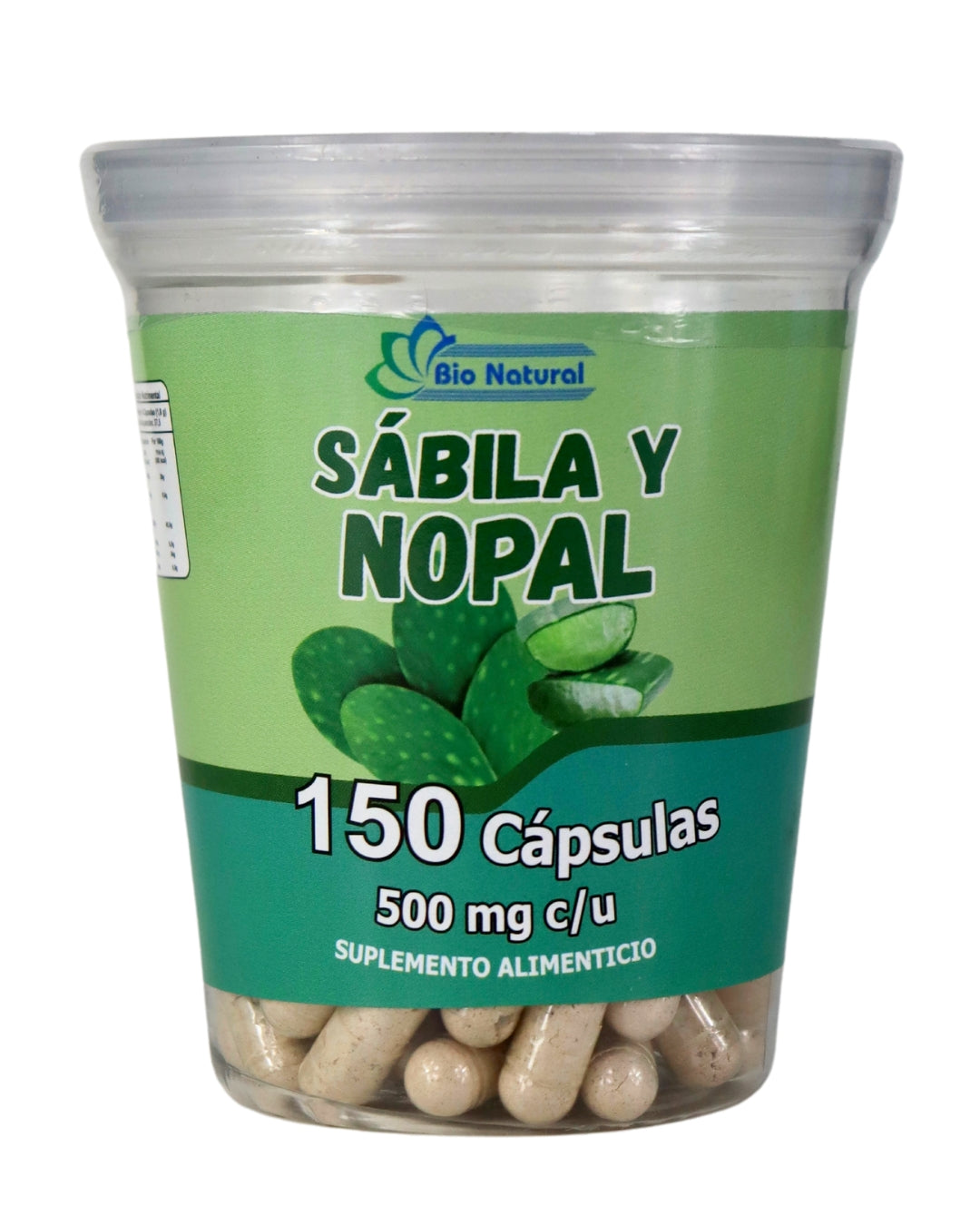 Sábila y Nopal 150 cápsulas